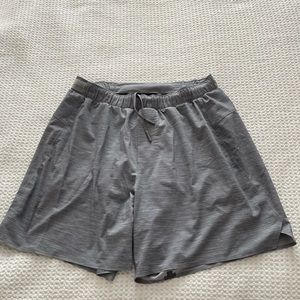 Gray Lululemon Surge 6” Shorts with Liner